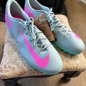 Nike Zoom Mercurial Vapor 16 Academy TF Soccer Turf Shoes Men's 11 Ocean Blue